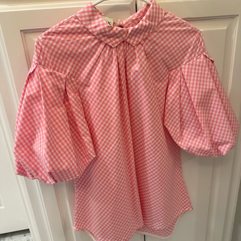 Tish Cox Pink Gingham Shirt